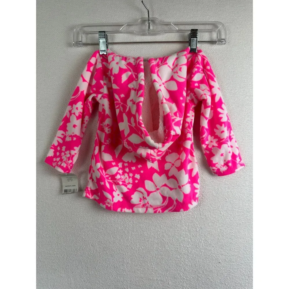 Carter's Towel Hoodie Girls‎ 18 Months Floral NWT